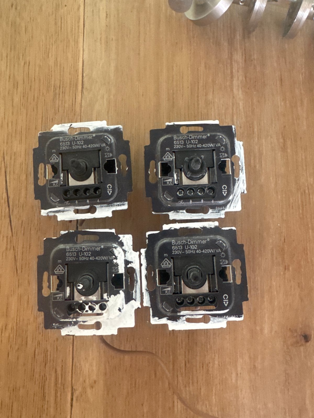 4x Busch-Dimmer 6513 U-102 voor LED lampen, Ophalen of Verzenden, Gebruikt, Busch-Jaeger, Dimmer