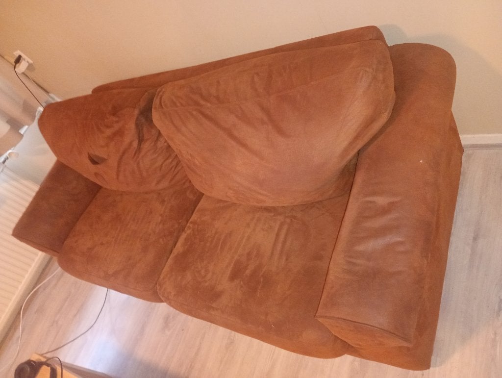 2 zits Bank gratis, Huis en Inrichting, Ophalen, Gebruikt, Tweepersoons, 75 tot 100 cm