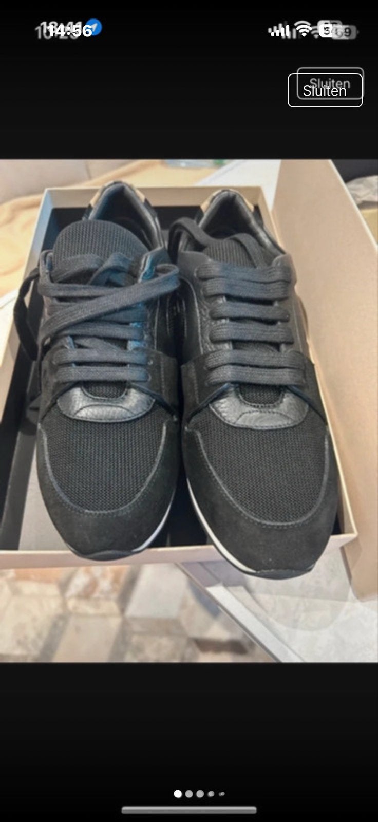 Burberry sneakers maat 37 zwart, Ophalen of Verzenden, Zo goed als nieuw, Zwart, Sneakers of Gympen