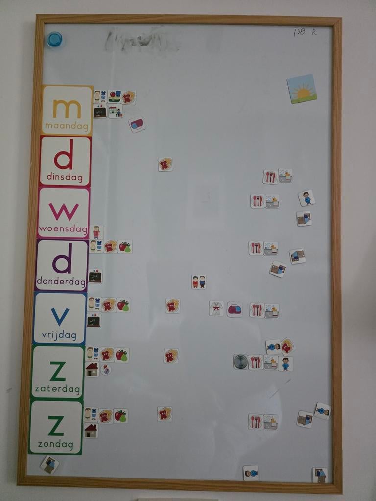 Dagritme bord met magneten, Kinderen en Baby's, Ophalen of Verzenden, Wanddecoratie