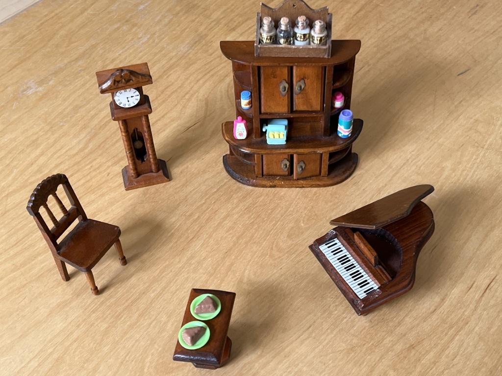 Vintage meubels poppenhuis, Ophalen of Verzenden, Gebruikt, Toebehoren