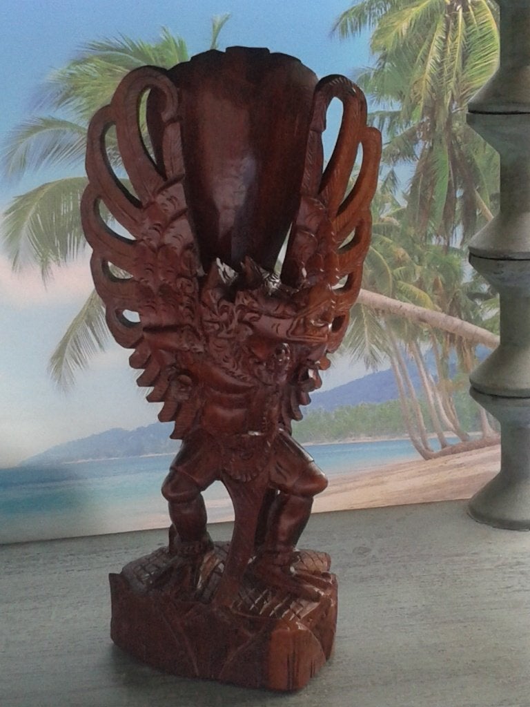 Beeld GARUDA <> Balinees Houtsnijwerk 21x10 cm, Antiek en Kunst, Kunst | Beelden en Houtsnijwerken, Houtsnijwerk, Minder dan 20 cm