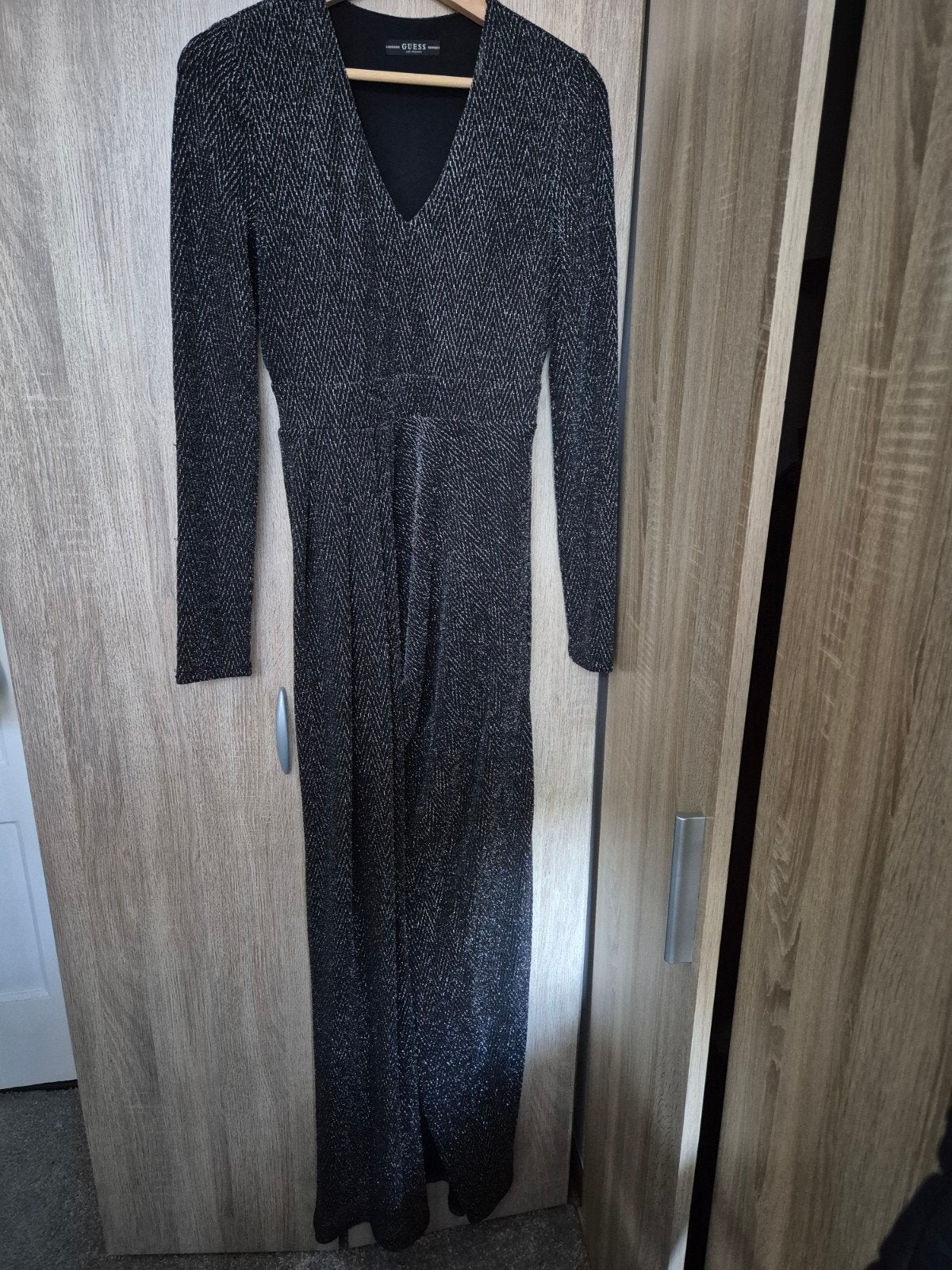 Guess jumpsuit met glitter, maat M, Kleding | Dames, Maat 38/40 (M), Guess, Zwart, Ophalen of Verzenden
