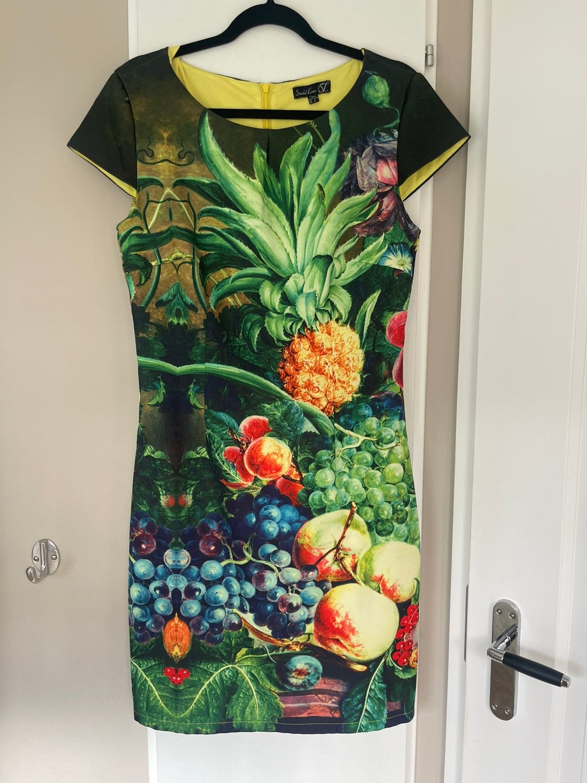Smashed Lemon tropical stretch jurk maat M / 38, Kleding | Dames, Jurken, Maat 38/40 (M), Ophalen of Verzenden, Zo goed als nieuw