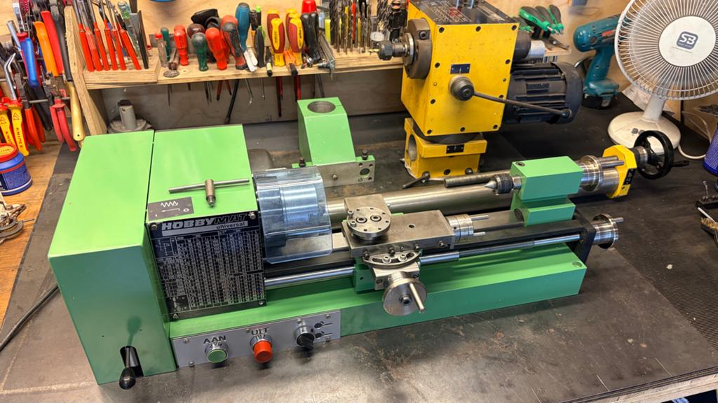 Hobbymat MD65 draaibank en BFE65 freesmachine, Ophalen, Gebruikt, Metaaldraaibank, Minder dan 500 mm