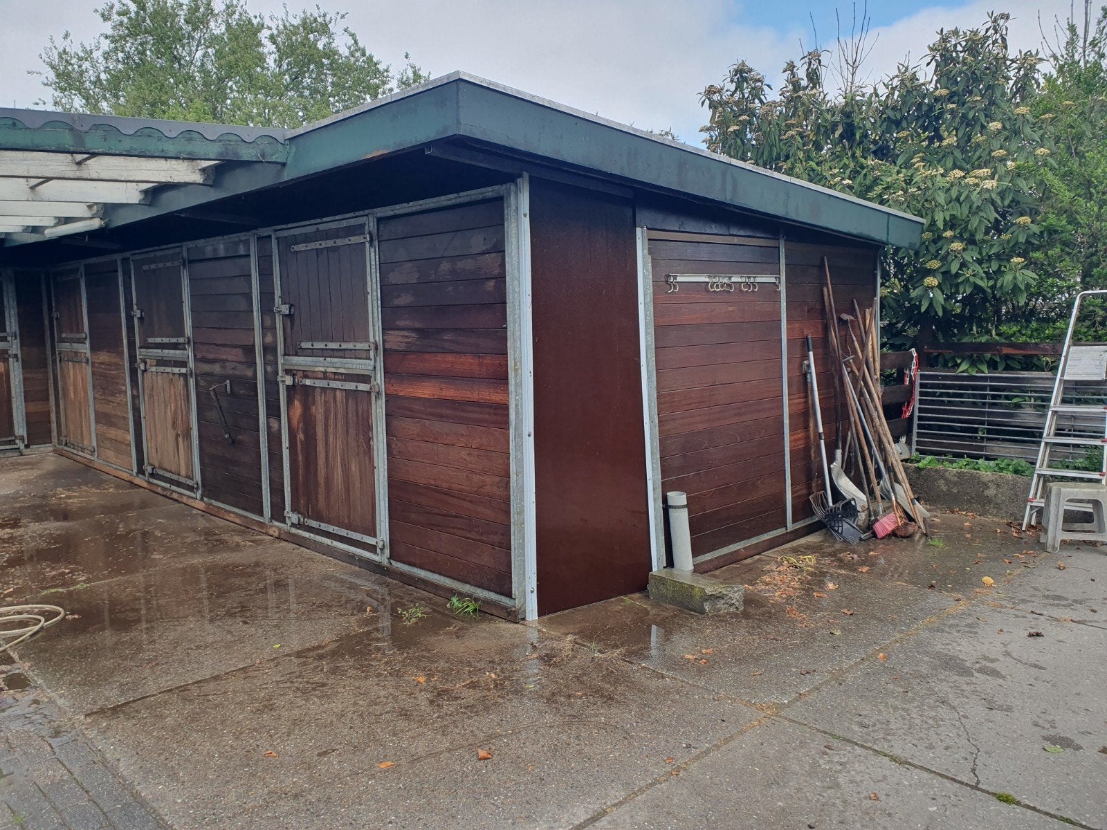 Stallen met accommodatie buiten te huur, Weidegang, 4 paarden of pony's of meer