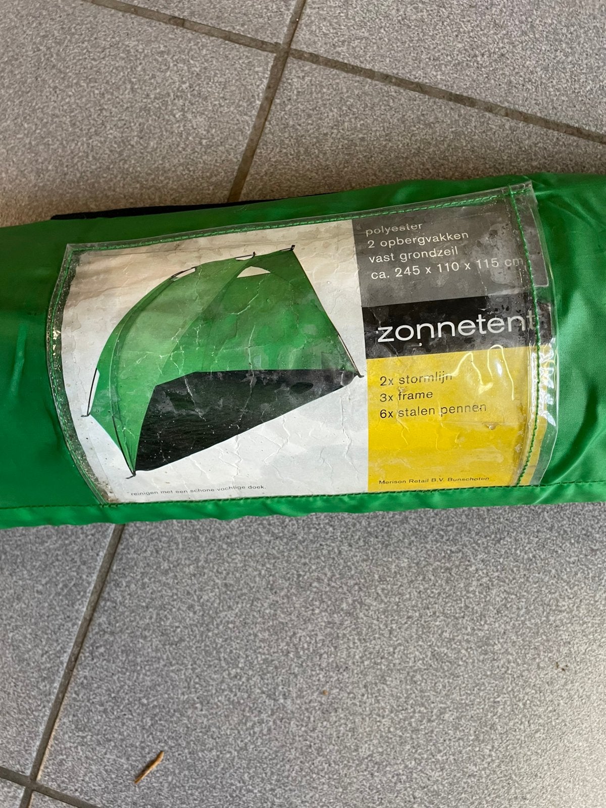 ZONNETEN POLYESTER TENT 245 x 110 x 115, Caravans en Kamperen, Ophalen, Nieuw