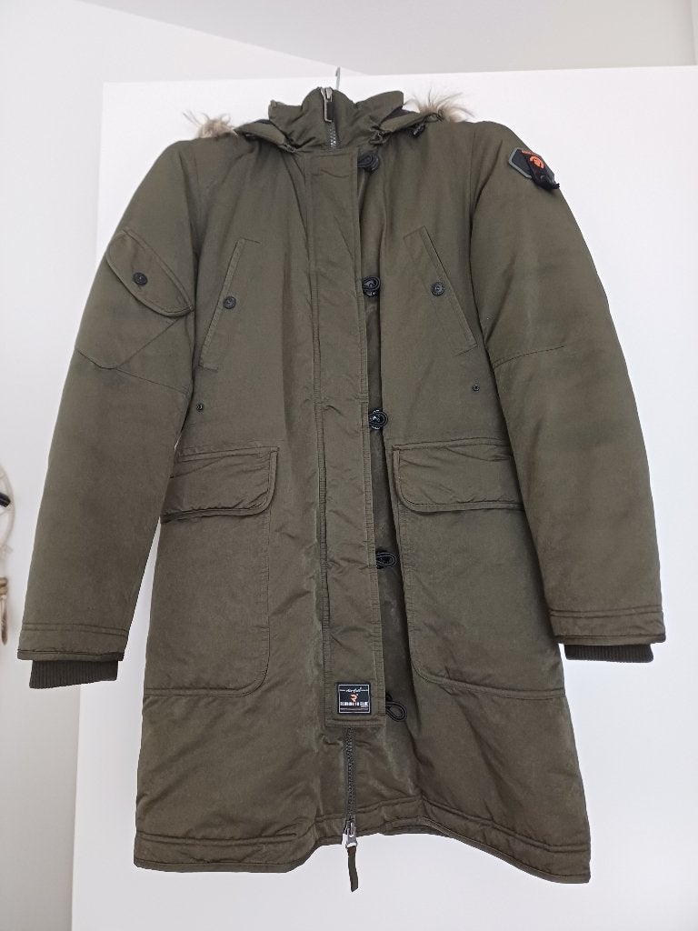 Mooie Dames parka Donkergroen, Maat 46/48 (XL) of groter, Ophalen of Verzenden, Zo goed als nieuw, Reunion to Blue