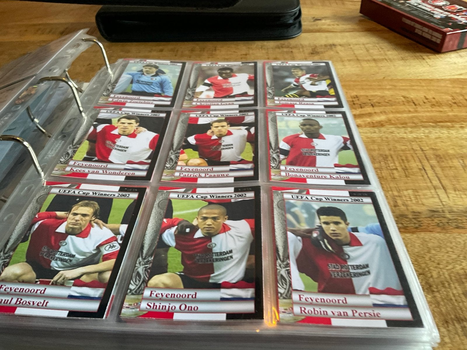 Feyenoord winnaar uefa cup 2002 complete set card 18 x, Ophalen of Verzenden, Zo goed als nieuw, Feyenoord
