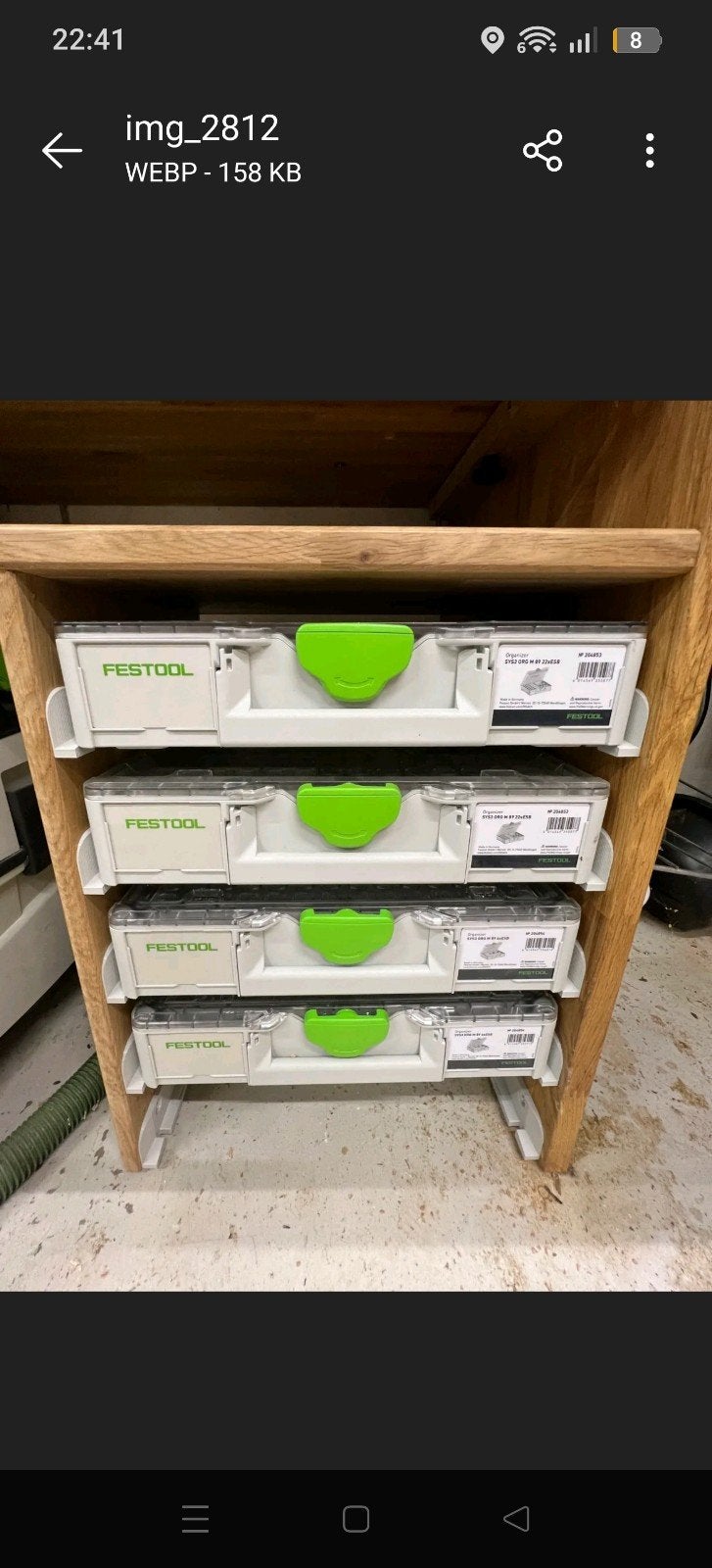 Festool Systainer Schuif Rails set, Ophalen of Verzenden, Nieuw, Gereedschapsopslag, Festool