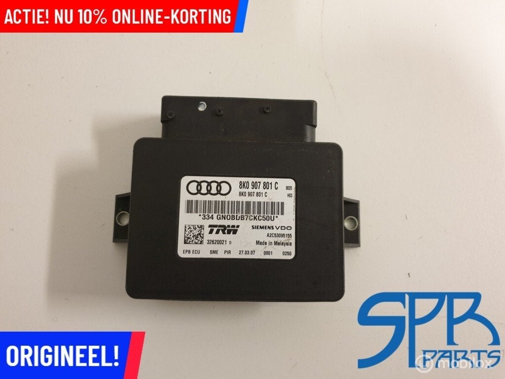 A4 A5 Q5 S4 S5 8K B8 8T ELEKTRISCH HANDREM Module 8K0907801C, Auto-onderdelen, Audi, Gebruikt