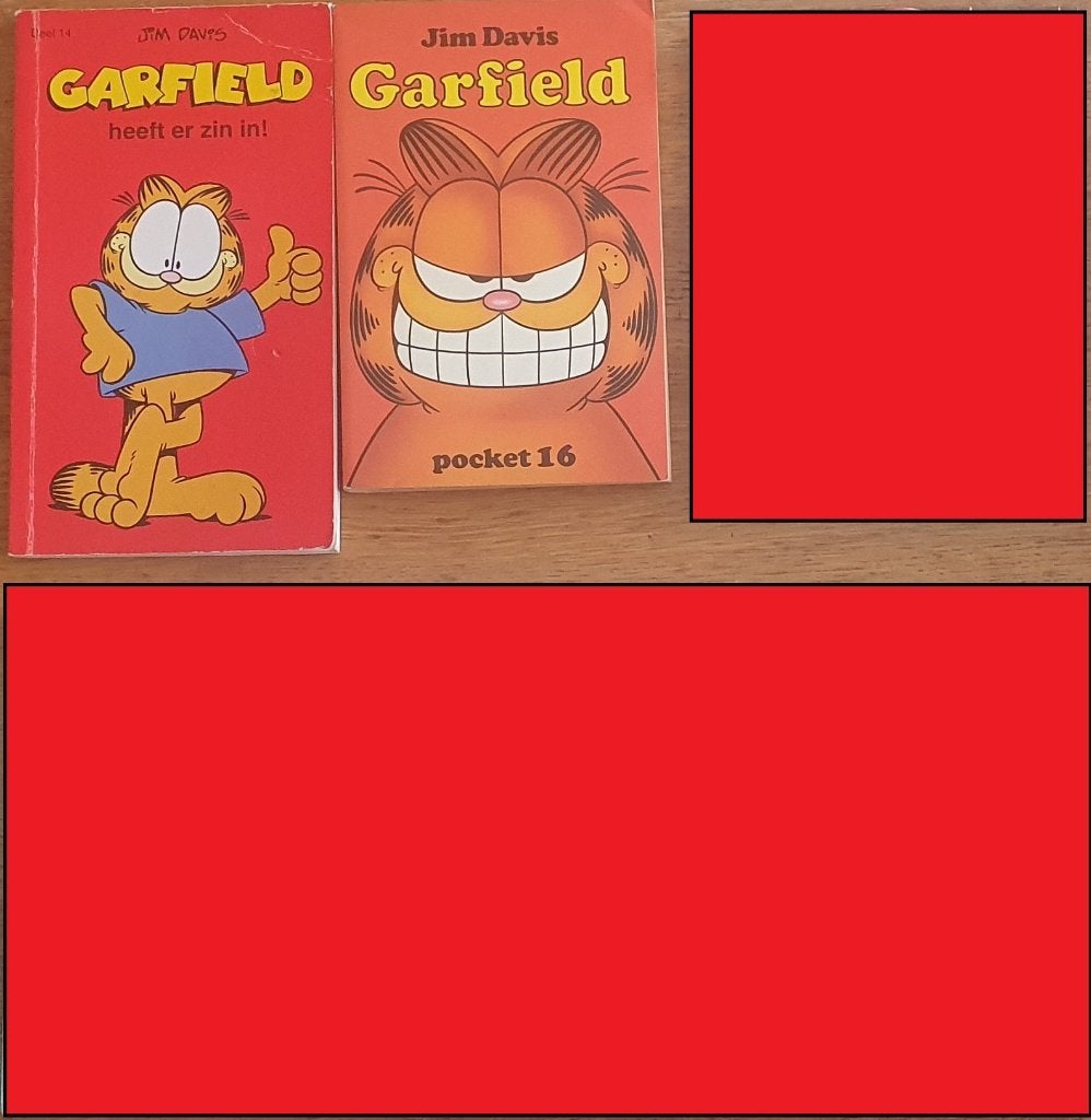 Garfield pocket strips deel 14 Heeft er zin in + deel 16, Boeken, Meerdere comics, Ophalen of Verzenden, Zo goed als nieuw, Europa