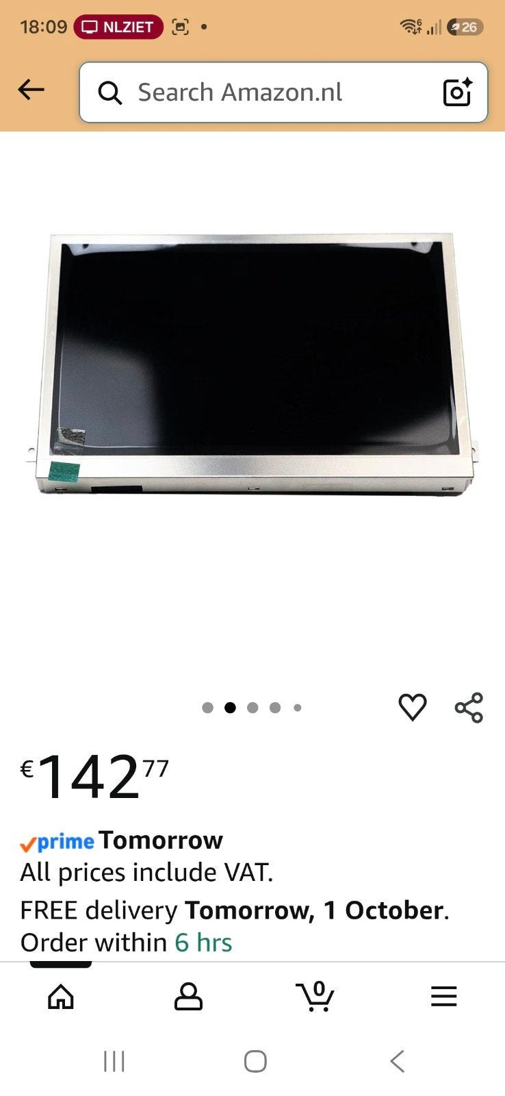 Nieuw LCD Touchscreen VW Golf 7 Passat B8 Skoda Octavia Yeti, Auto-onderdelen, Ophalen of Verzenden, Nieuw