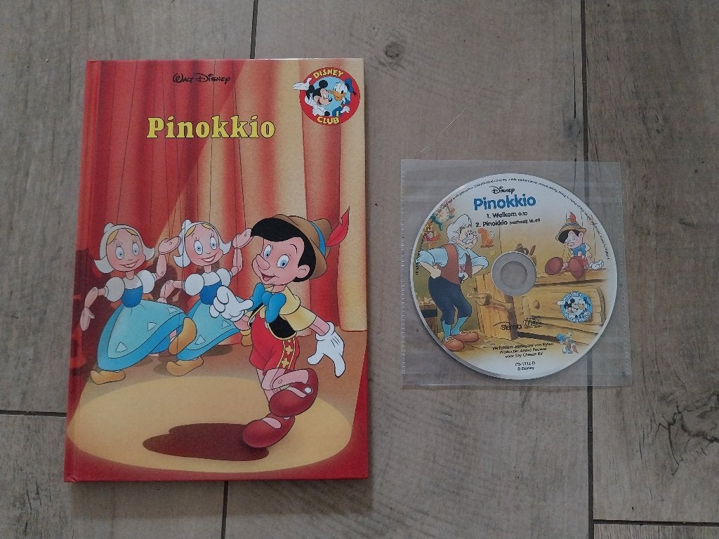 Disney Boekenclub: Pinokkio (Boek + luister cd), Gelezen, Ophalen of Verzenden, Sprookjes, Disney