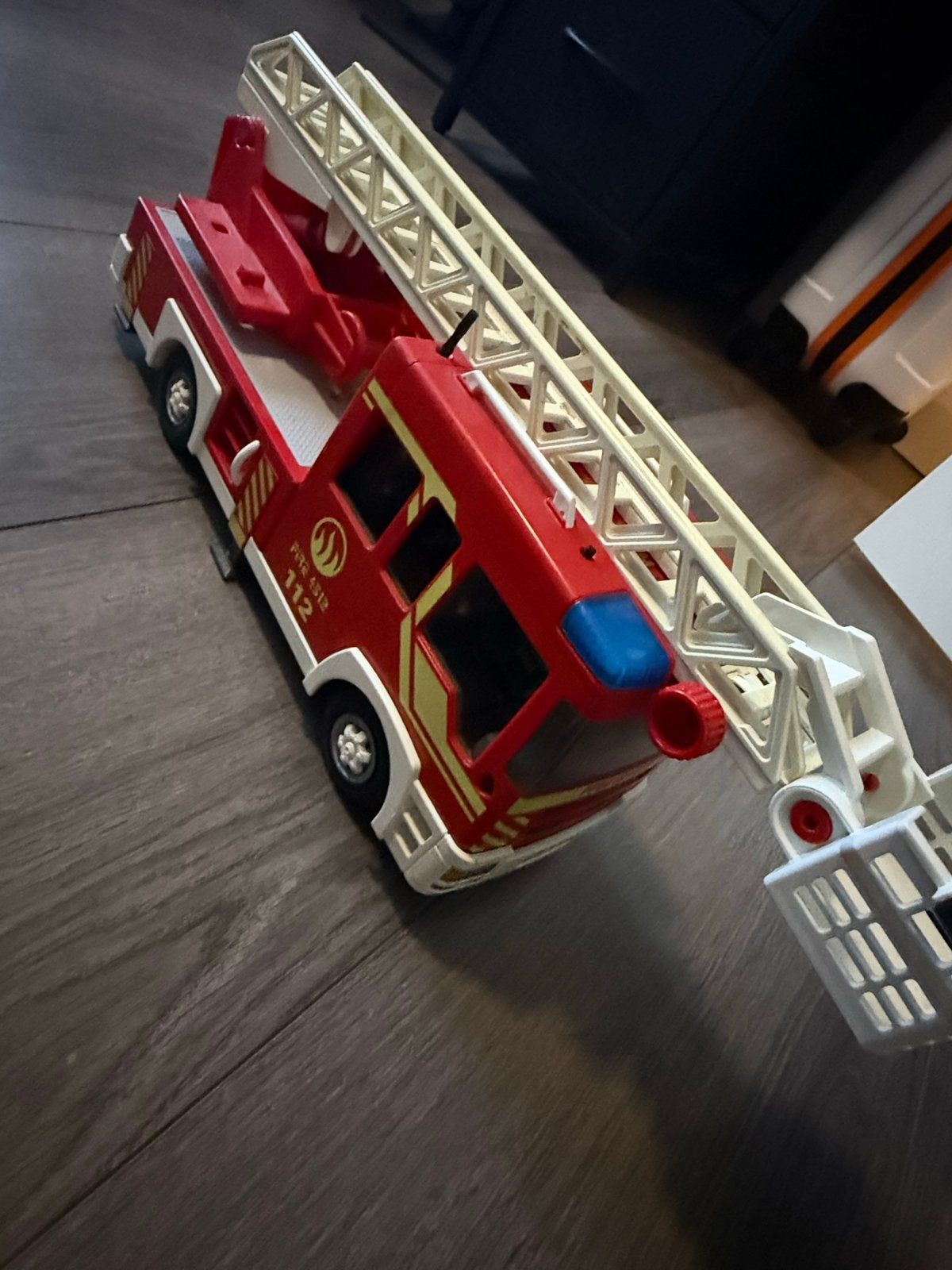 Playmobil Brandweerauto met Uitschuifbare Ladder, Gebruikt, Complete set, Voertuig, Ophalen of Verzenden