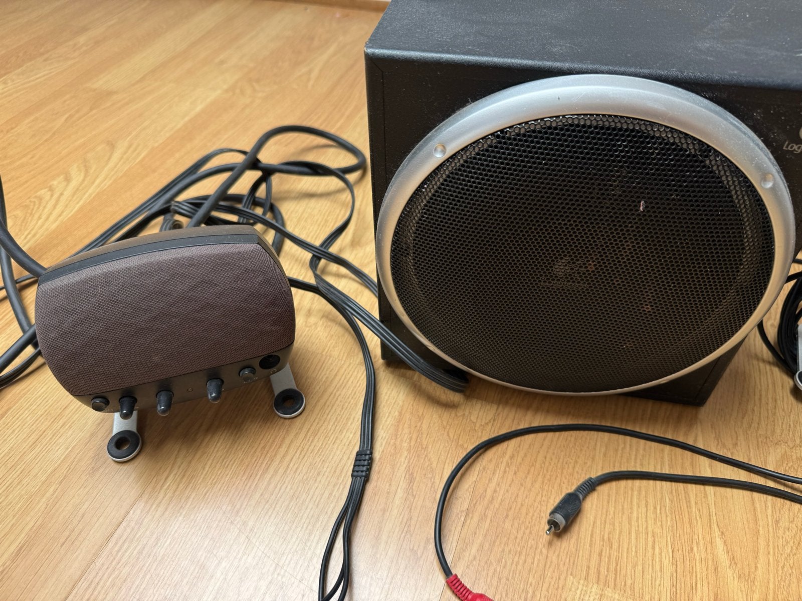 Logitech Z-5400 Digital 5.1 Surround Sound Systeem, Overige merken, Gebruikt, Ophalen of Verzenden, Complete surroundset