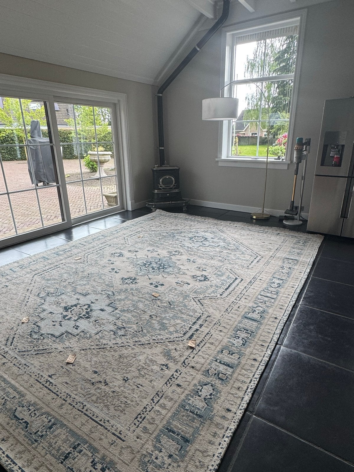 Nieuw Westwing Mahdi kleed 300x400 cm Blauw/grijs, Ophalen, Nieuw, 200 cm of meer, Grijs