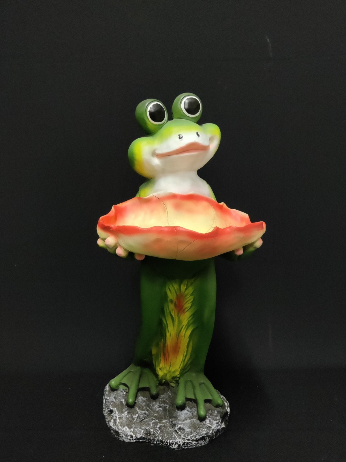 Kikker met vogelbadje, vrolijke kikker Efteling Droomvlucht, Verzamelen, Ophalen of Verzenden, Nieuw, Dier