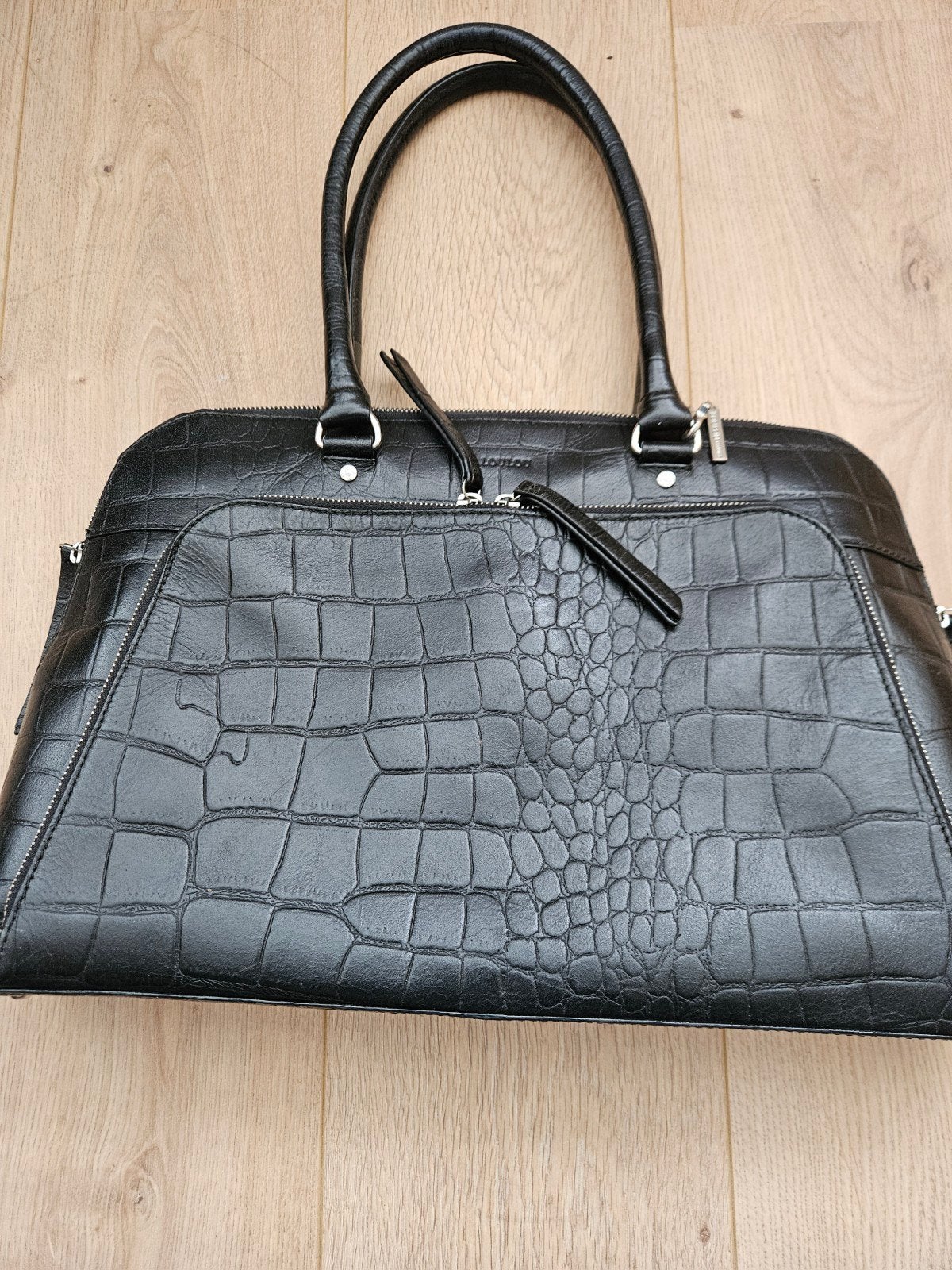 LouLou Laptoptas Zwart - Stijlvol en Functioneel, Ophalen of Verzenden, Gebruikt, Zwart, Overige typen