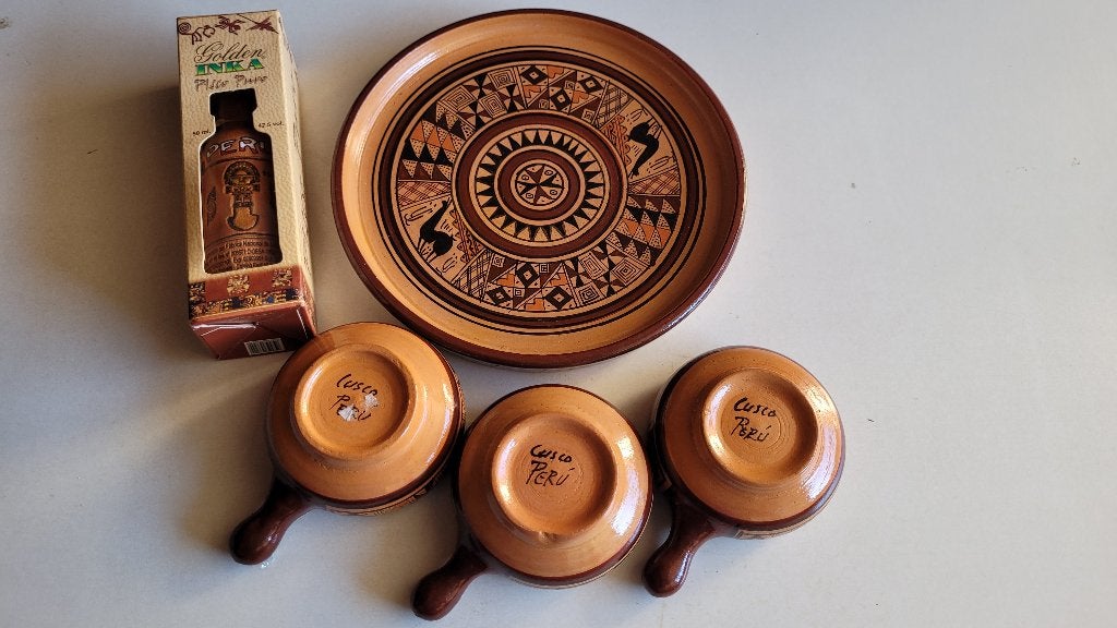 Cusco Pottery Peru Terracotta setje, Antiek en Kunst, Verzenden
