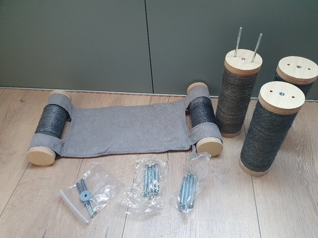 Kattenwand / katten klimmuur grijs | zgan, Ophalen of Verzenden, Zo goed als nieuw