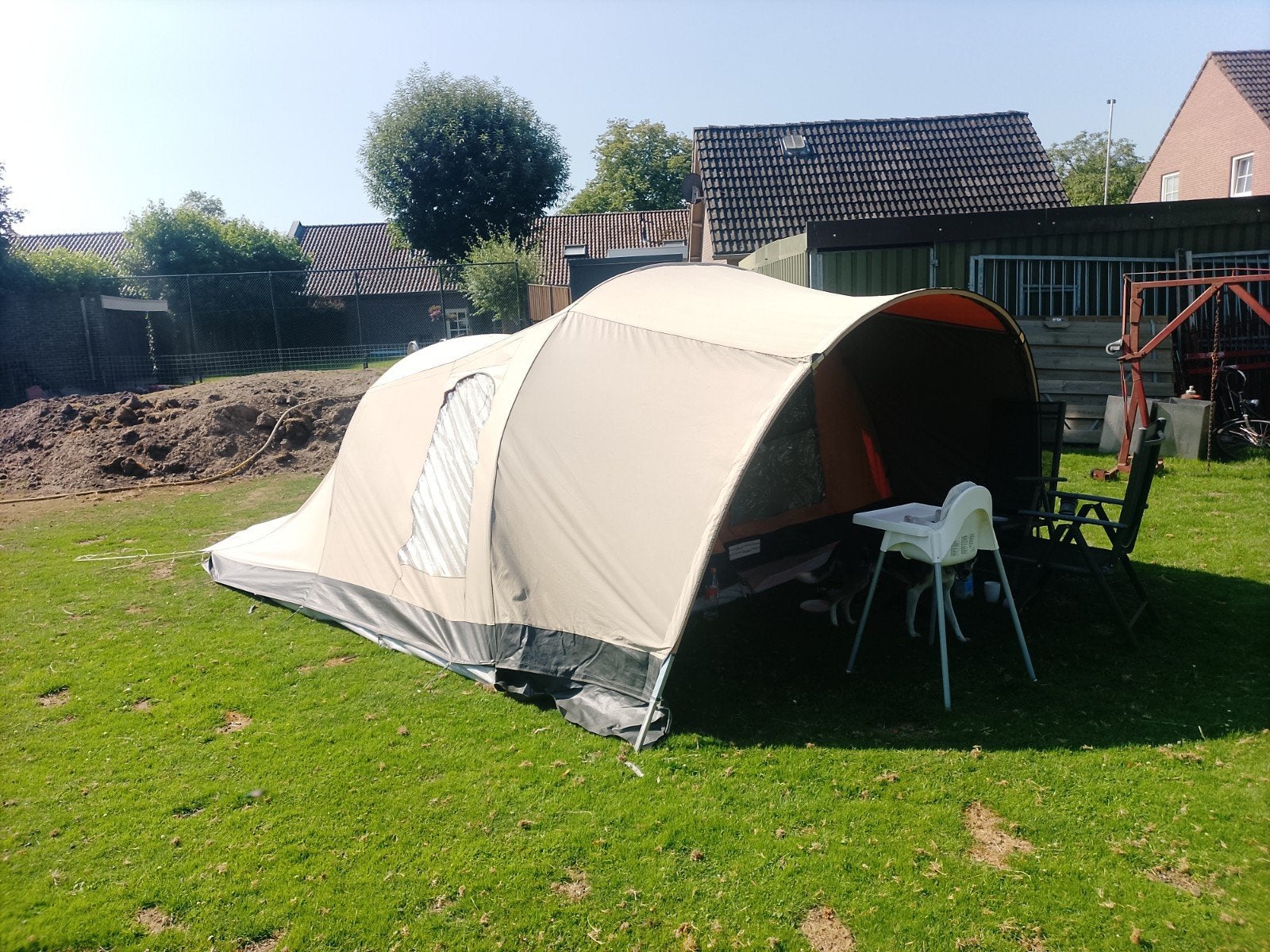 Baco tunneltent, Ophalen