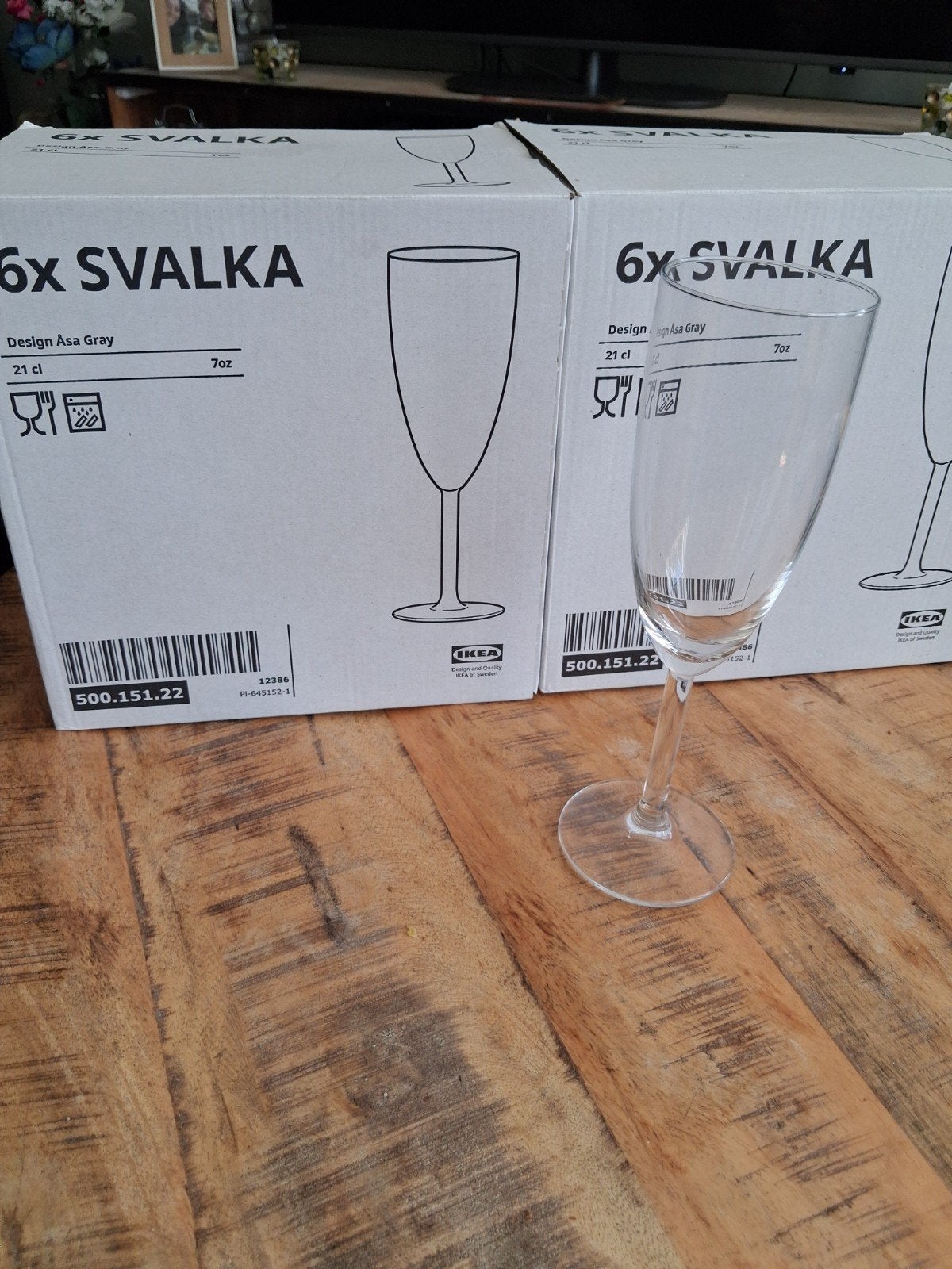 Champagne glazen 12 stuks in doos, Ophalen, Zo goed als nieuw, Overige typen