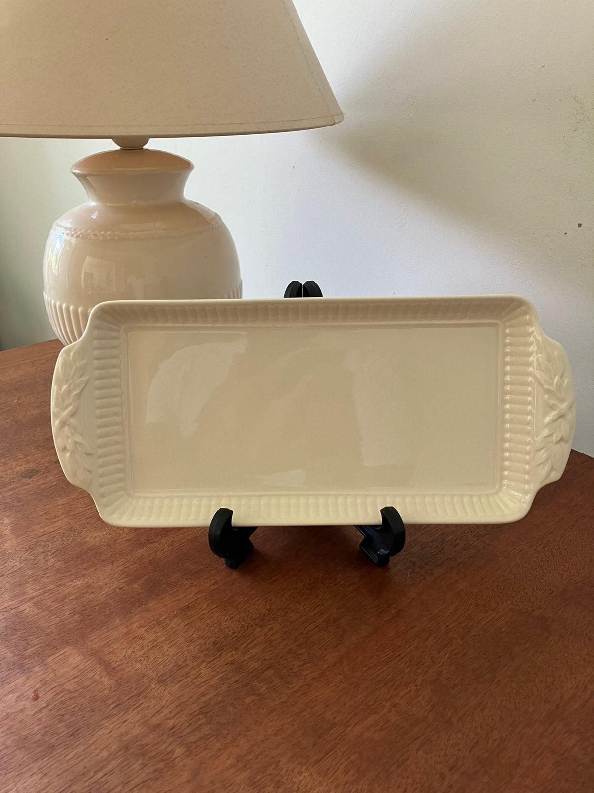 Wedgwood Edme cake schaal 29 x 13 cm perfect, Ophalen of Verzenden