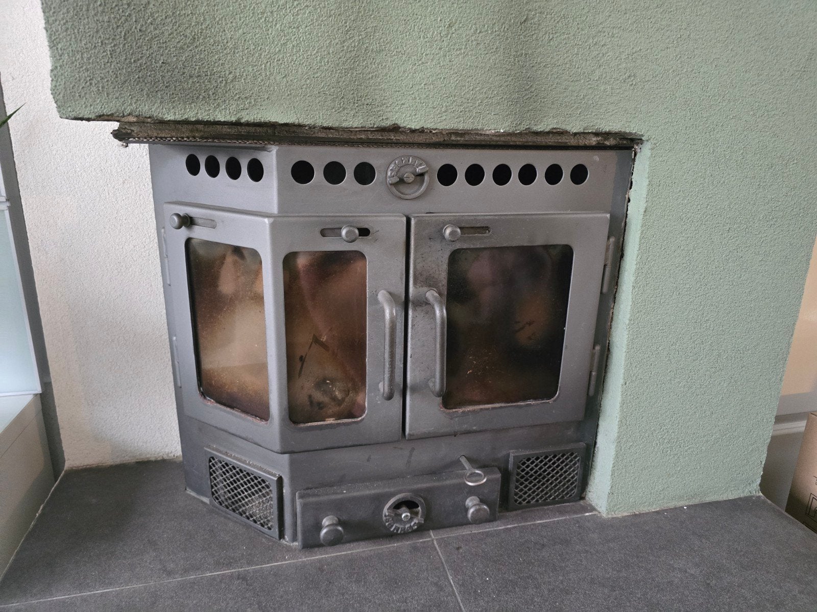 Inbouwhaard - Gebruikt, Huis en Inrichting, Haarden, Ophalen, Gebruikt, Inbouwhaard, Houthaard
