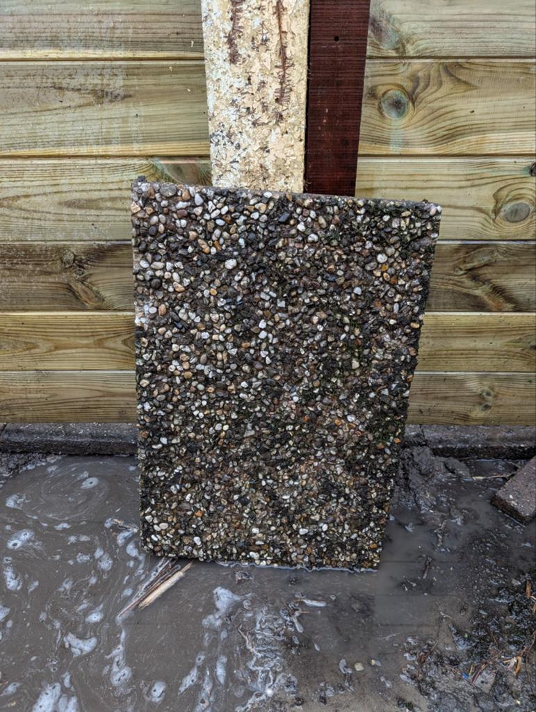 Grindtegels: 50x 60x40 cm en 30x 50x50 cm, Tuin en Terras, Tegels en Klinkers, Ophalen, Gebruikt, 10 m² of meer, Grind