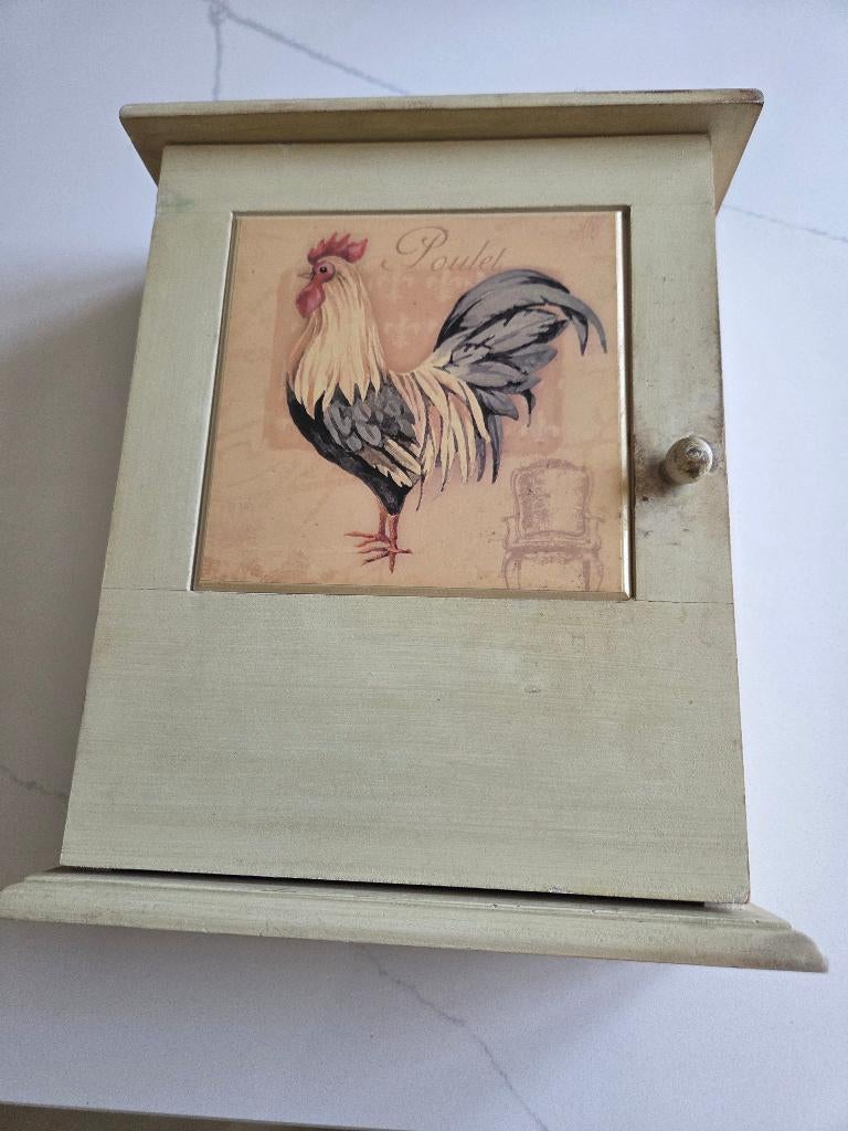 Sleutelkastje., Ophalen, Gebruikt, Hout