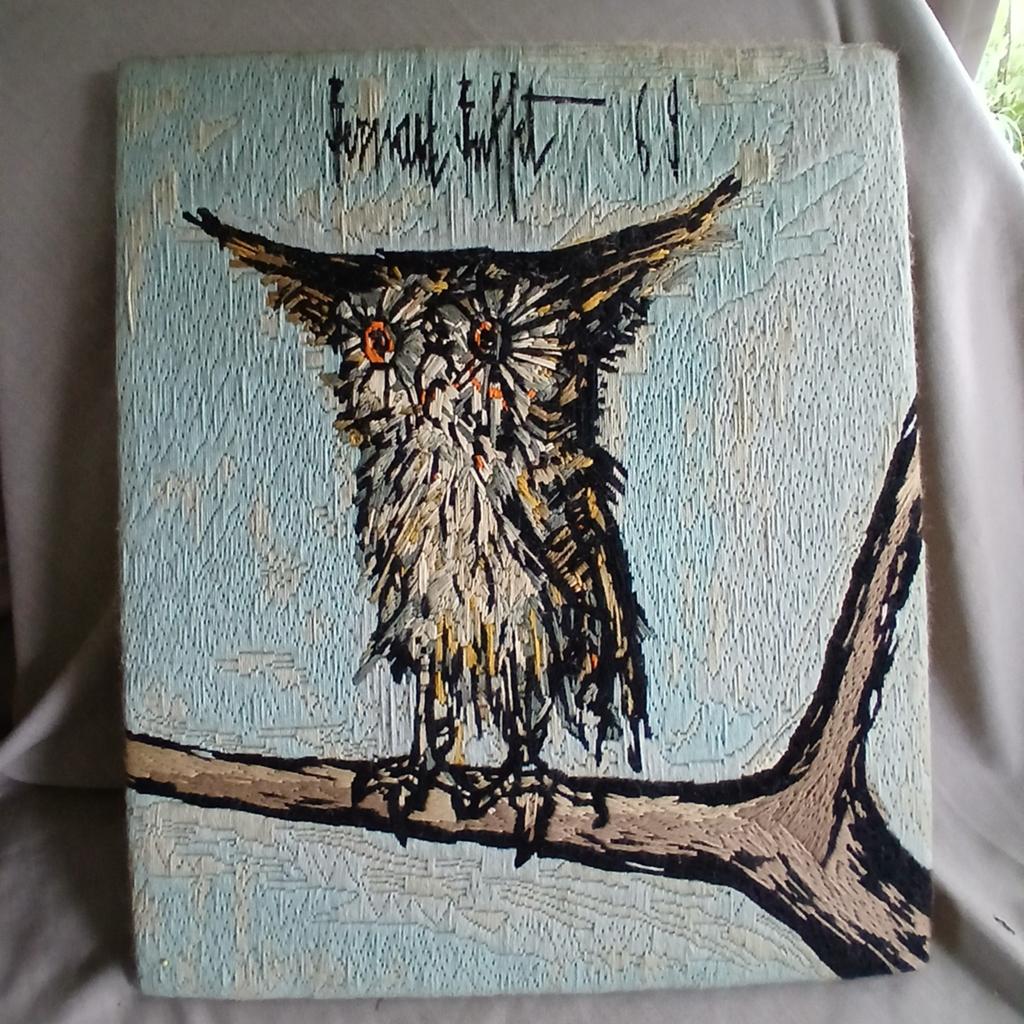 Wandtapijt "La Chouette" naar Bernard Buffet, Antiek en Kunst, Ophalen of Verzenden