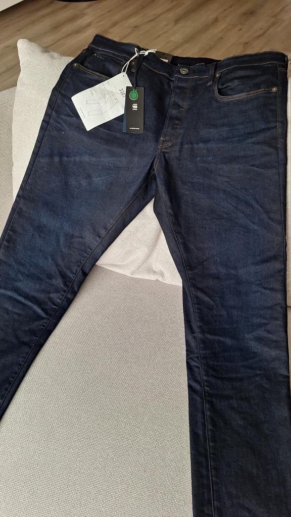 G-Star 3301 Straight Tapered Jeans, Blauw, Overige jeansmaten, Nieuw, GSTAR