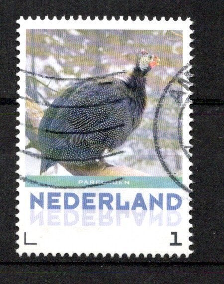 gestempelde zegel. Persoonlijke: uit velletje van 3. Hoen, Ophalen of Verzenden, Na 1940, Gestempeld