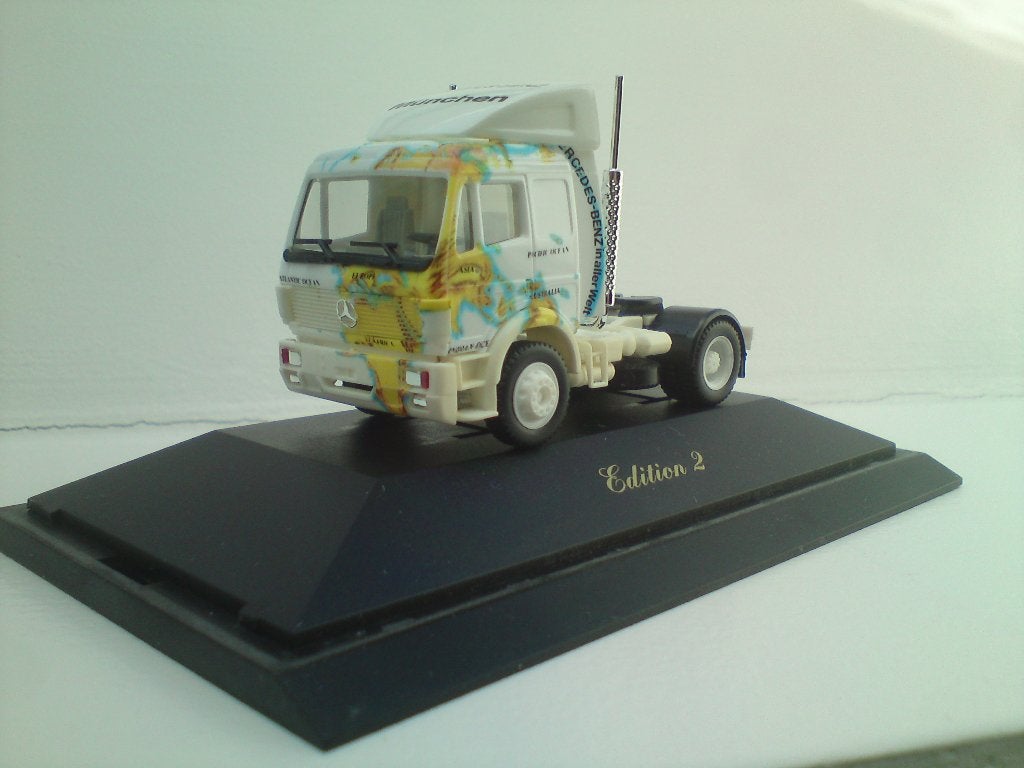 Herpa Mercedes SK trekker Mercedes Munchen., Ophalen of Verzenden, Zo goed als nieuw, Bus of Vrachtwagen, Herpa