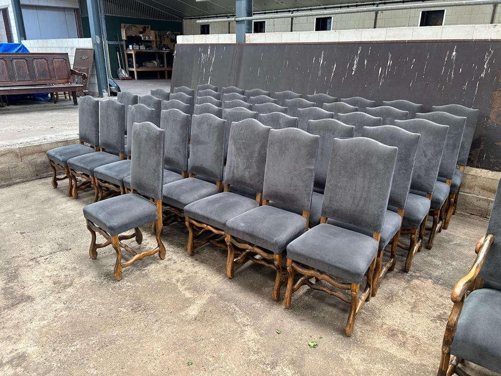 Zeldzame partij Os de Mouton stoelen (40 zonder, 20 met arm), Ophalen of Verzenden