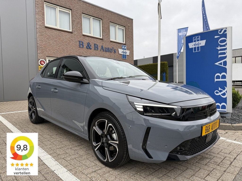 Opel Corsa 1.2 Turbo 100pk Ultimate l PANO-DAK l BLISS l CAM, Voorwielaandrijving, 101 pk, Gebruikt, Leder en Stof