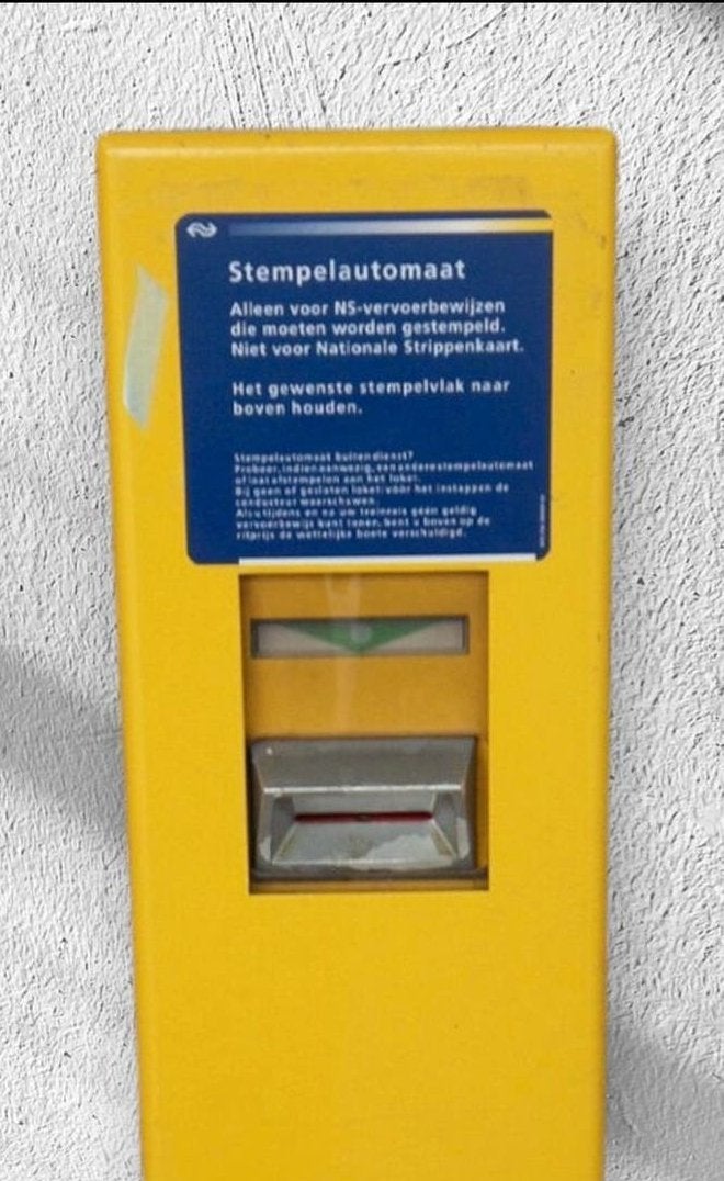 Gezocht Stempelautomaat NS Tram stempelmachine, Verzamelen, Spoorwegen en Tramwegen, Ophalen of Verzenden, Zo goed als nieuw, Trein