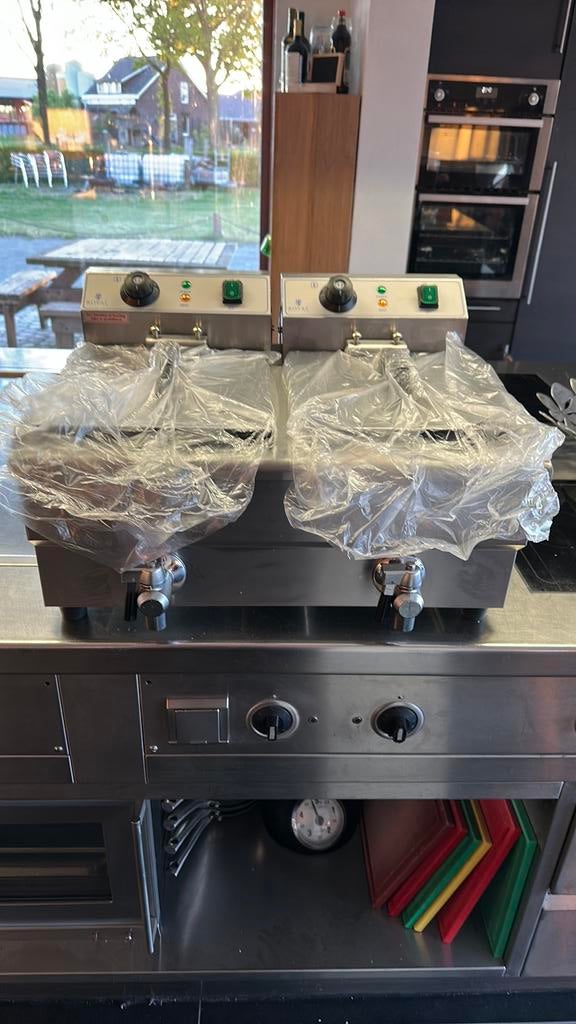 Royal catering dubbele frituur NIEUW!!, Ophalen, Nieuw, Duo-friteuse