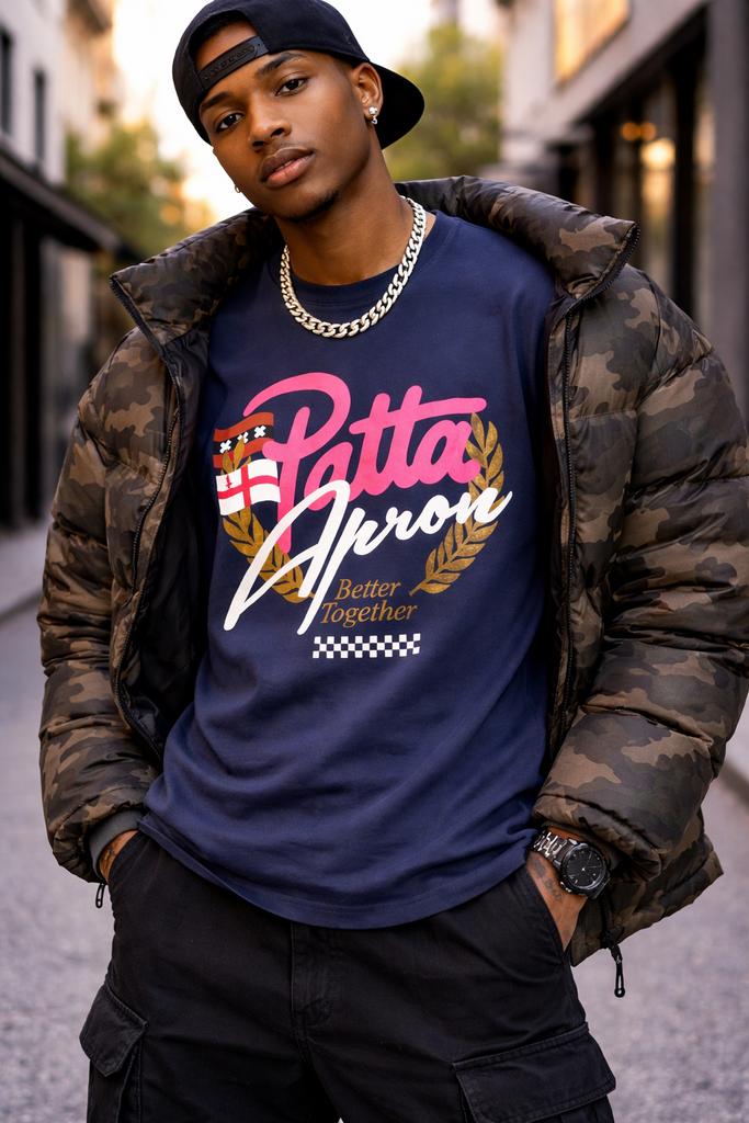 Patta Better Together t-shirt | M, Ophalen of Verzenden, Zo goed als nieuw, Maat 48/50 (M), Blauw