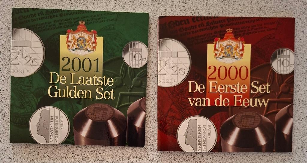 Muntensets NL 2001 en 2000, Postzegels en Munten, Munten | Nederland, Setje, Overige waardes, Koningin Beatrix, Verzenden