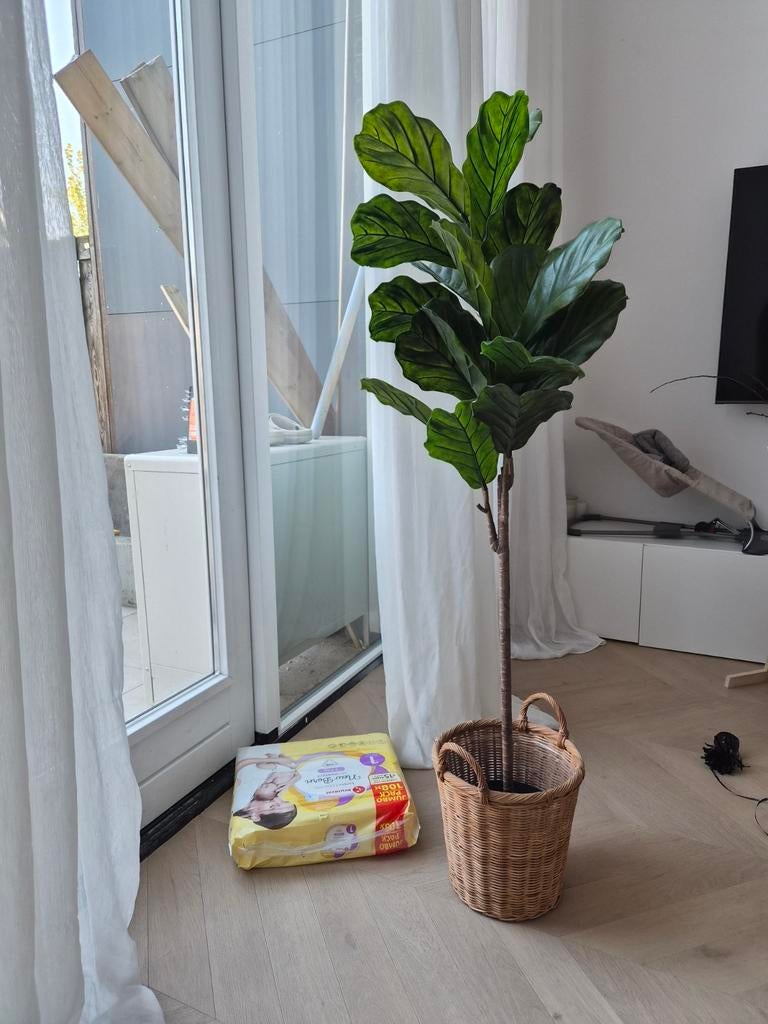 IKEA Fejka Kunstplant Tabaksplant 19cm - Binnen/Buiten, Ophalen, Groen, Onderhoudsvrij, Kunstplant