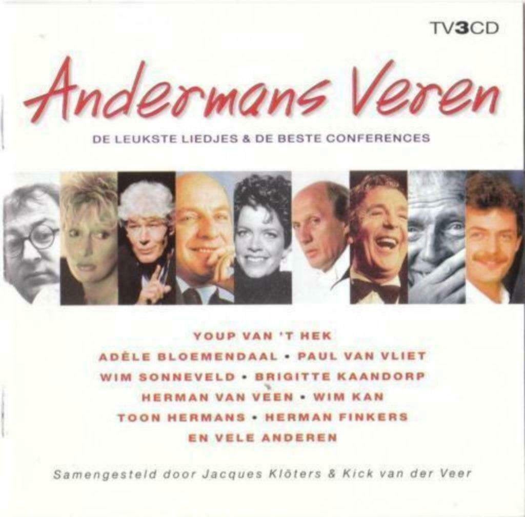 Andermans veren-leukste liedjes endebeste conferences(3CD), Ophalen of Verzenden, Zo goed als nieuw