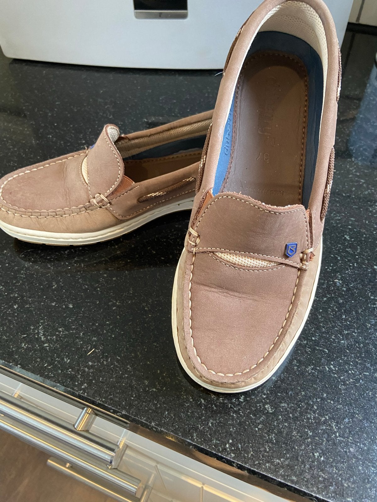 Dubarry Capri instappers - Dames maat 37, Kleding | Dames, Schoenen, Ophalen of Verzenden, Zo goed als nieuw, Bruin, Instappers
