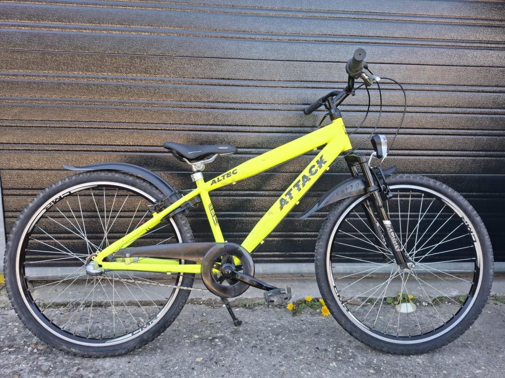 26 inch altec jongensfiets 3 versnellingen, Terugtraprem, Altec, Versnellingen, Niet ingevuld