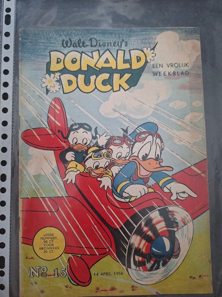 donald duck 1956 nummer 15, Boeken, Eén stripboek, Verzenden, Gelezen