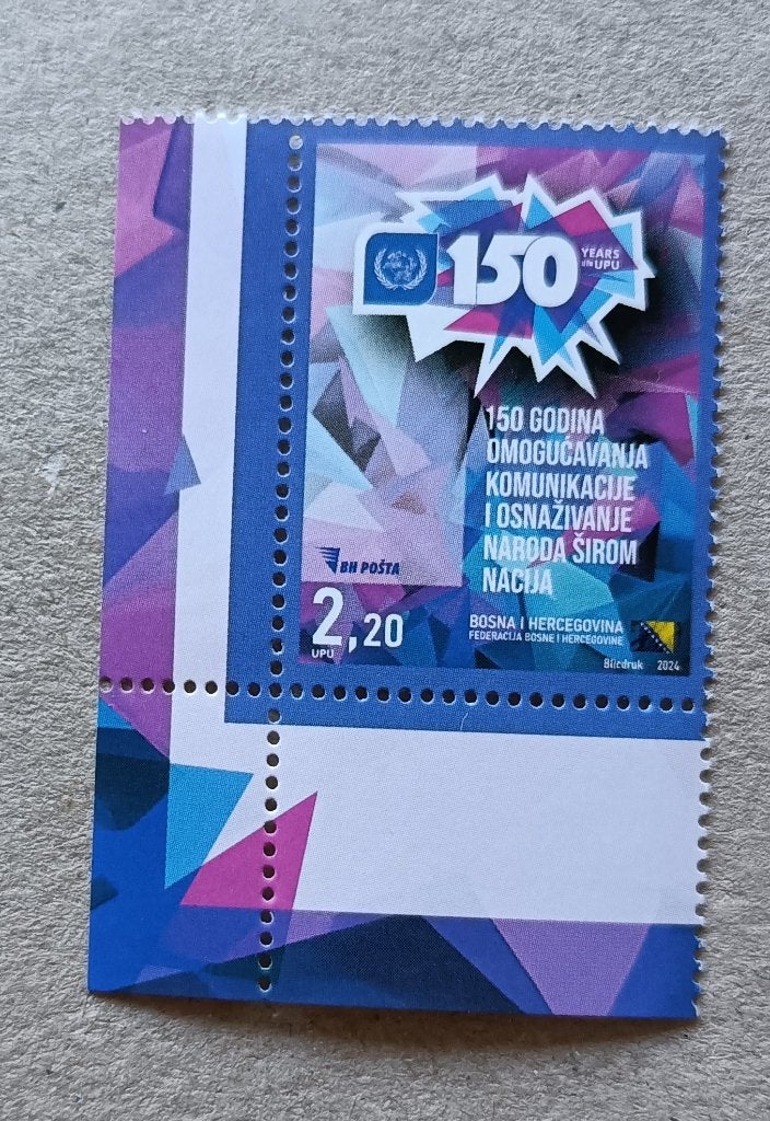 Bosnie Herzegovina-Bosnia-Herz 2024 150 jaar UPU, Ophalen of Verzenden, Overige landen, Postfris