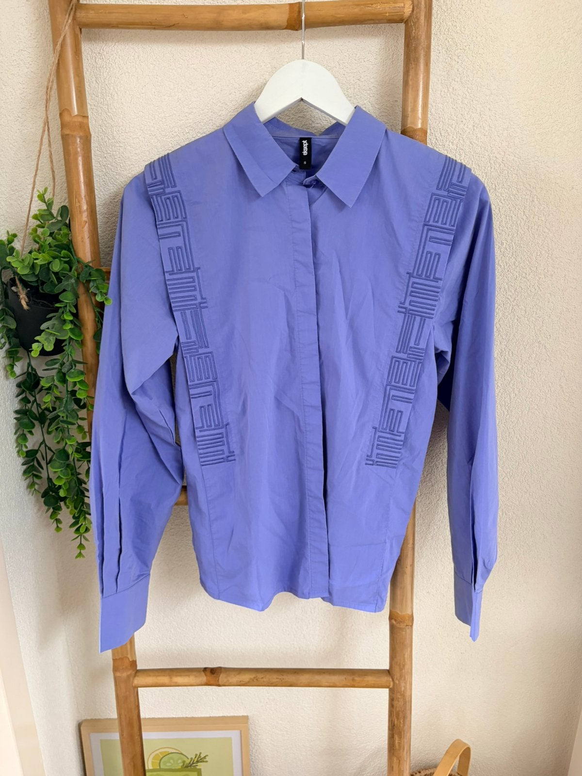 Shoeby katoenen blouse maat S, Ophalen of Verzenden, Zo goed als nieuw, Maat 36 (S), Paars