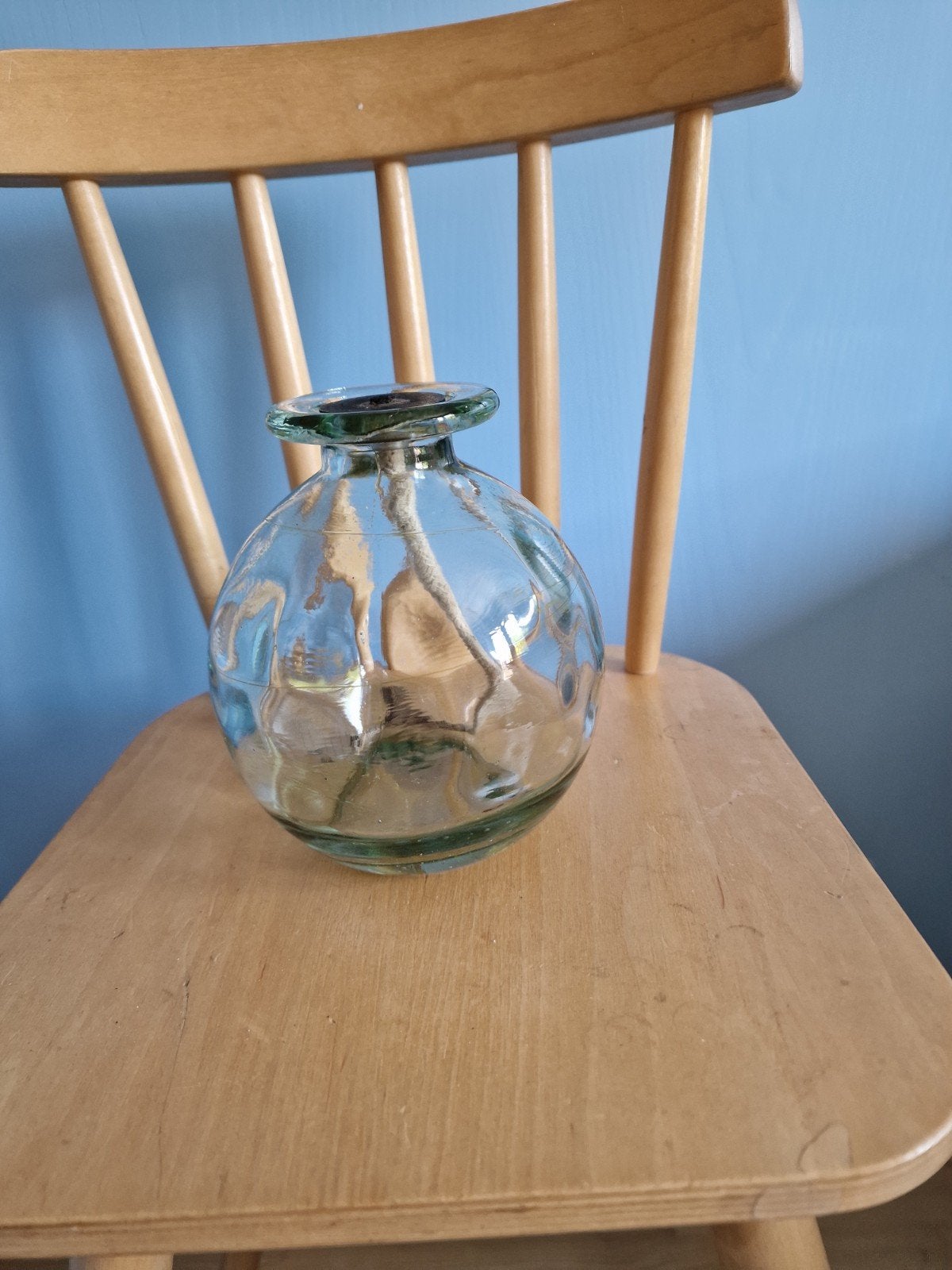 Mooie glazen olielamp - leuk met gekleurde olie, Ophalen of Verzenden