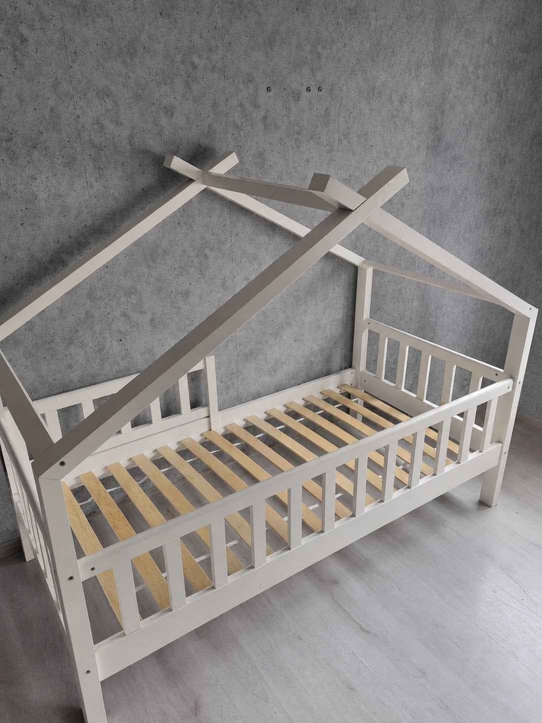 Huisbed 160x80 peuterbed/kleuterbed, Kinderen en Baby's, Kinderkamer | Bedden, Ophalen of Verzenden, 160 tot 180 cm, 70 tot 85 cm